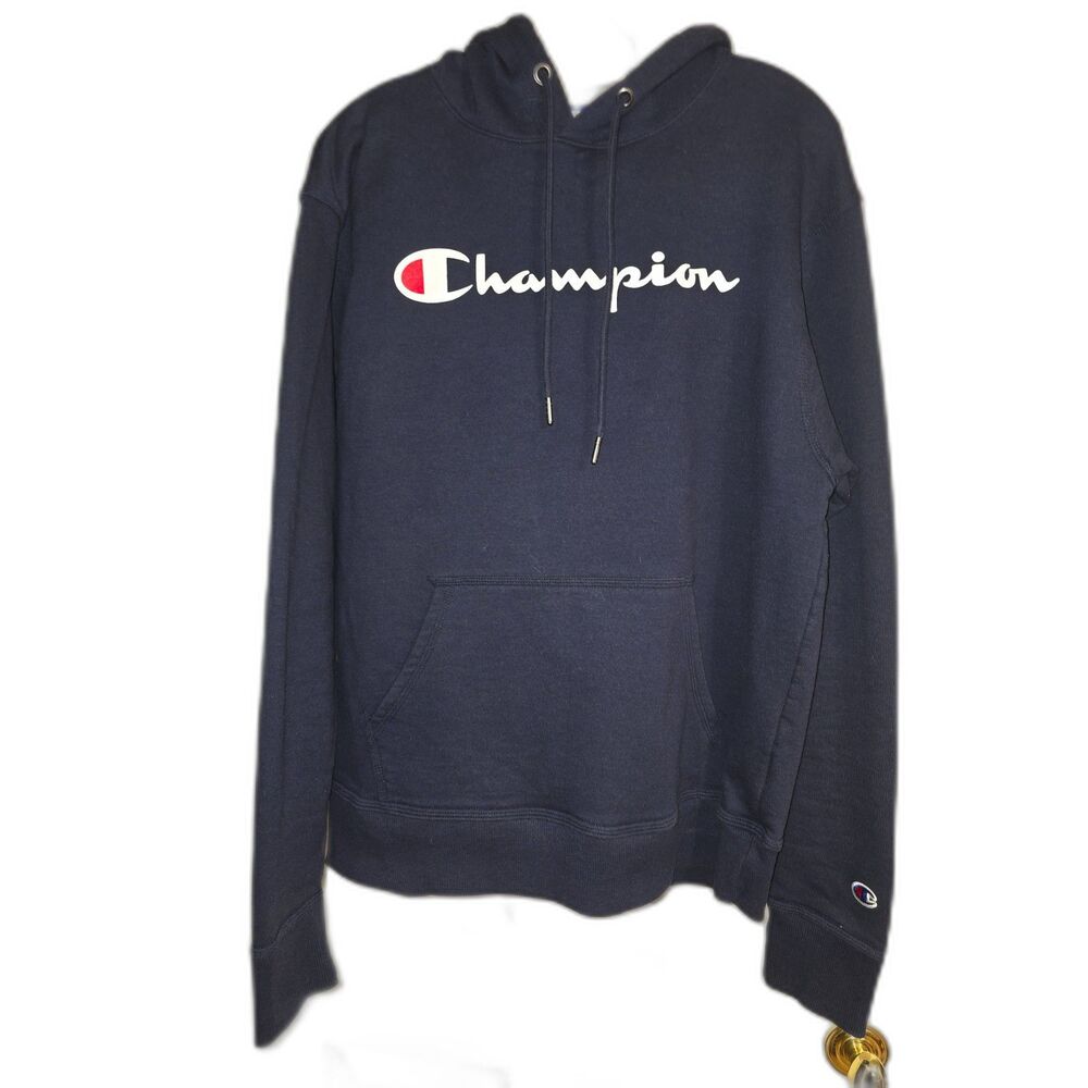Dark Navy Champion Hoodie - M
